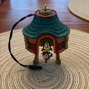 Festive Bell Tower Elf Holiday Ornament